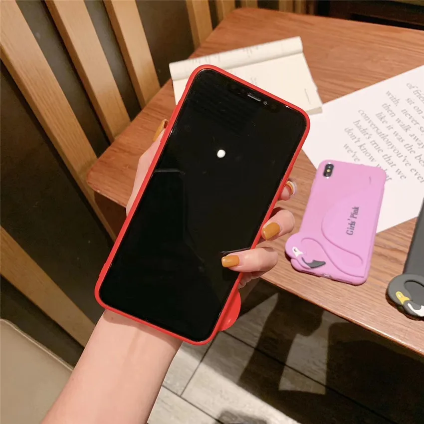 Розовые чехлы с фламинго для девочек телефонов Etui iPhone 7 Apple мягкий силиконовый