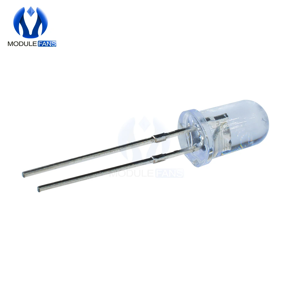 100 шт. 5 мм круглсветильник белые светодиодные лампы для освещения 1 8 3 4 в супер