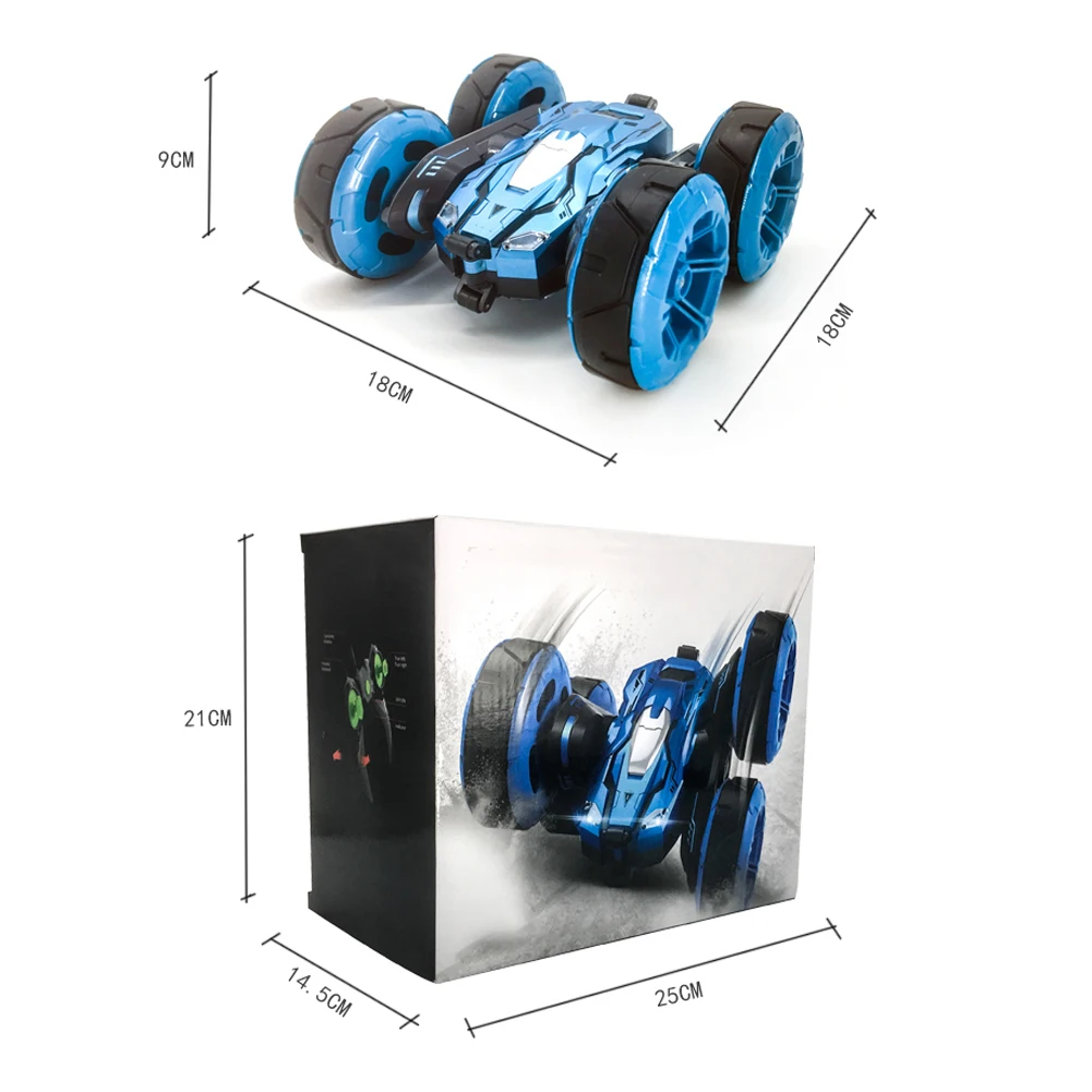 2.4G 4WD Stunt RC Car Radio Control 360 Rotating Drift Deformation Double-Sided Off-Road Rechargeable Kids Toy Gifts | Игрушки и хобби