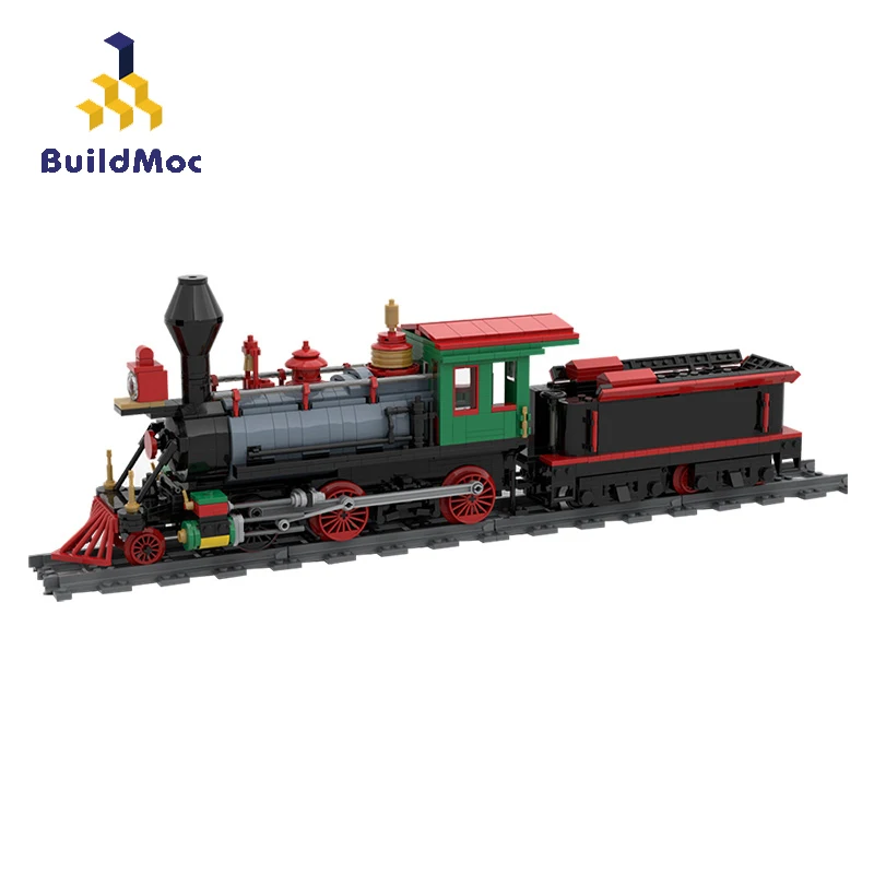 

Buildmoc Christmas Train Motor Moc Building Blocks Electric Technical Train Carriage Car Station Bricks Toys For Children Gift