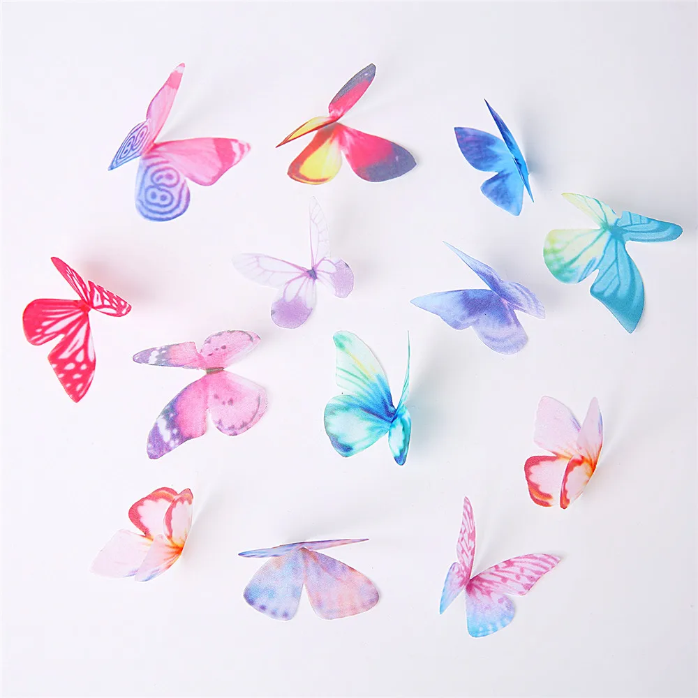 

Цветные тканевые бабочки 50 шт