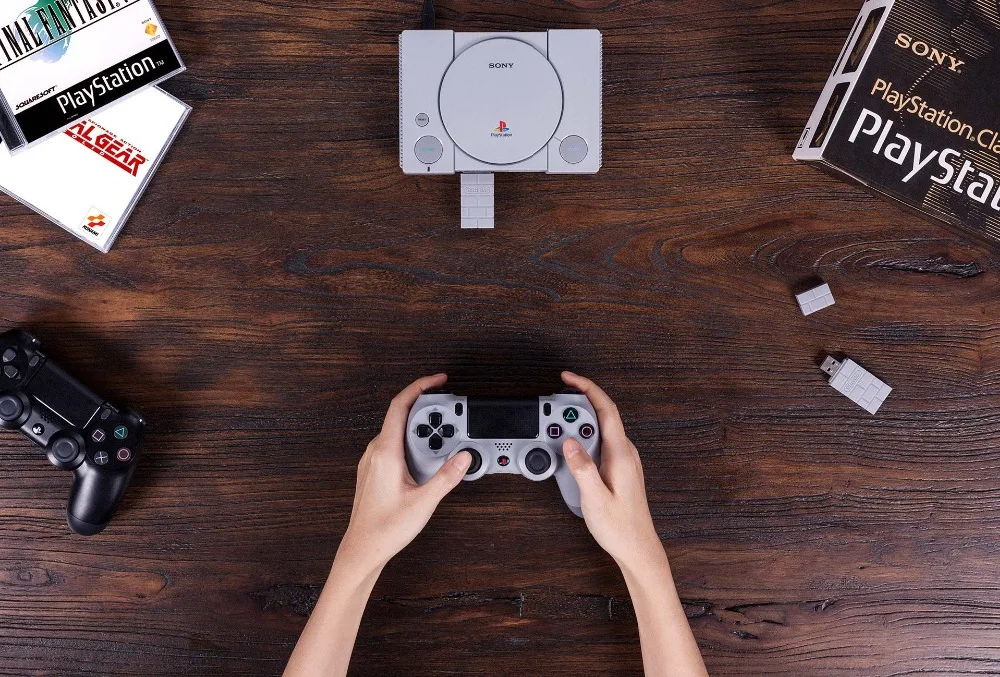 8-битный USB беспроводной Bluetooth адаптер 2021 приемник для Nintendo Switch klassiche Konsole PS1 Mini PS4 PS5