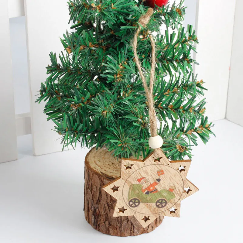 Рождественский деревянный олень снеговик Старая форма Рождественская елка
