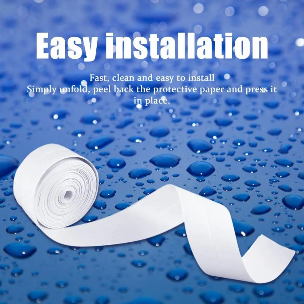 3 2 м * 38 мм белая плесенеустойчивая водонепроницаемая лента для ванной комнаты