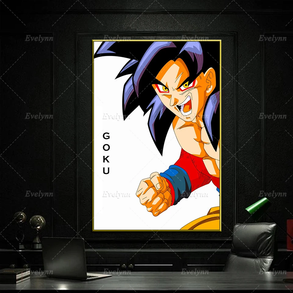 

Dragon Ball Goku Ssj 4 Pop Art Anime Canvas Posters And Prints Wall Art Picture Home Bedroom Decor Painting Living Room Cuadros