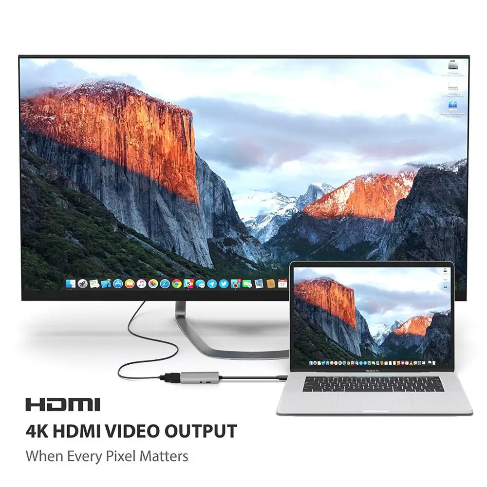 Адаптер Nicedo USB C Type к HDMI 3 1 папа Женский кабель адаптер конвертер для Samsung S9/8 Plus HTC