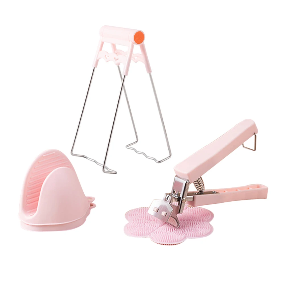 

Non-slip Bowl Clip Kit Anti-Scald Plate Kitchen Accessories Holder Clamp for Pan Pot FEA889