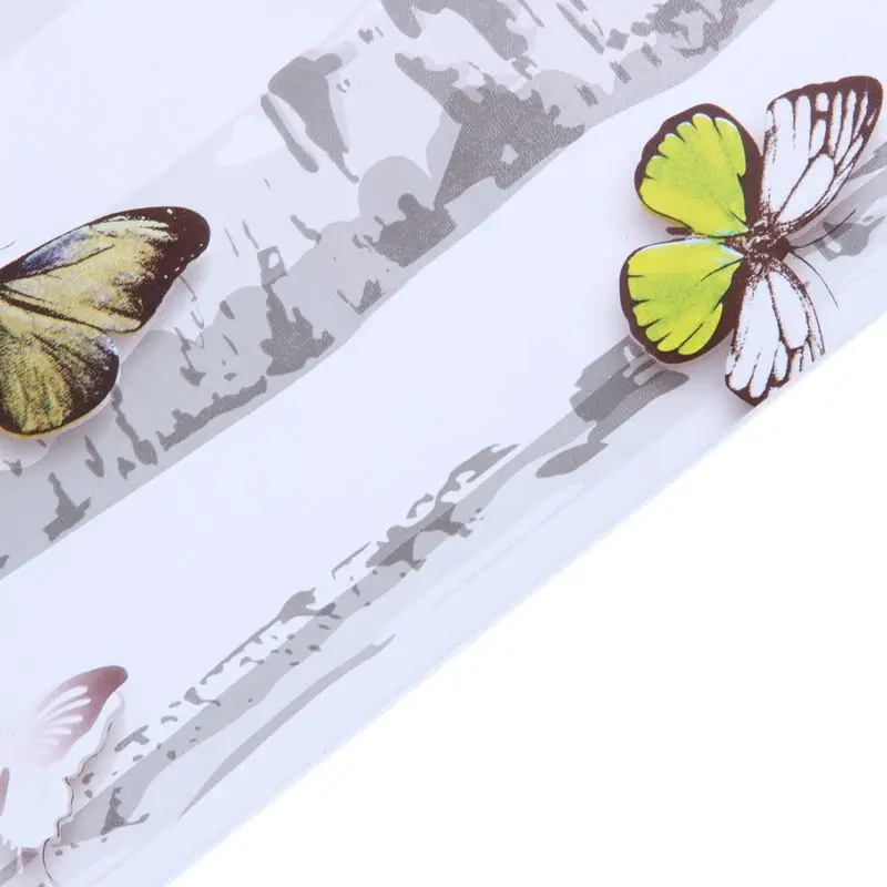 3D стерео лес бабочка шаблон водонепроницаемые настенные наклейки самоклеющиеся