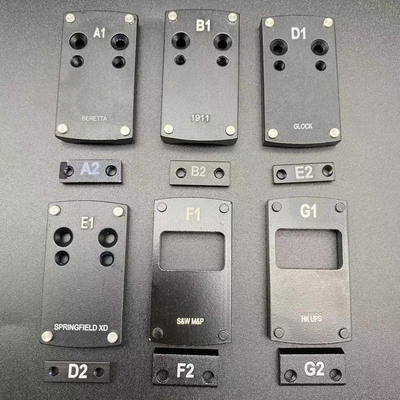 

Optics Beretta For Glock 1911 M&P Pistol Reflex Sight Mount Adapter Plate for Sightmark Burris Vortex Micro Red Dot Scope