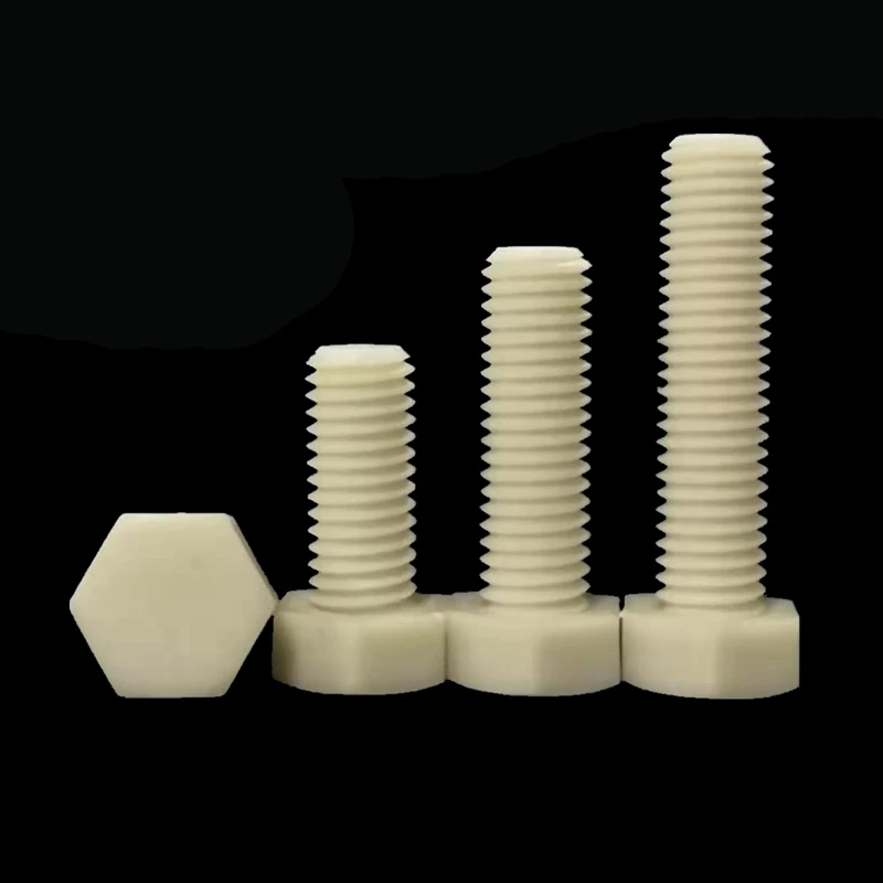 2 шт. M12 высокопрочные наружные шестигранные болты из нейлонового стекловолокна