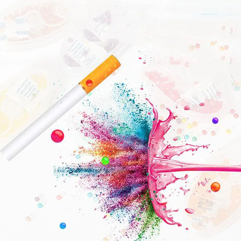 100 зерна DIY поп-бисера держатель сигареты шарики фильтра фрукты красное вино мята