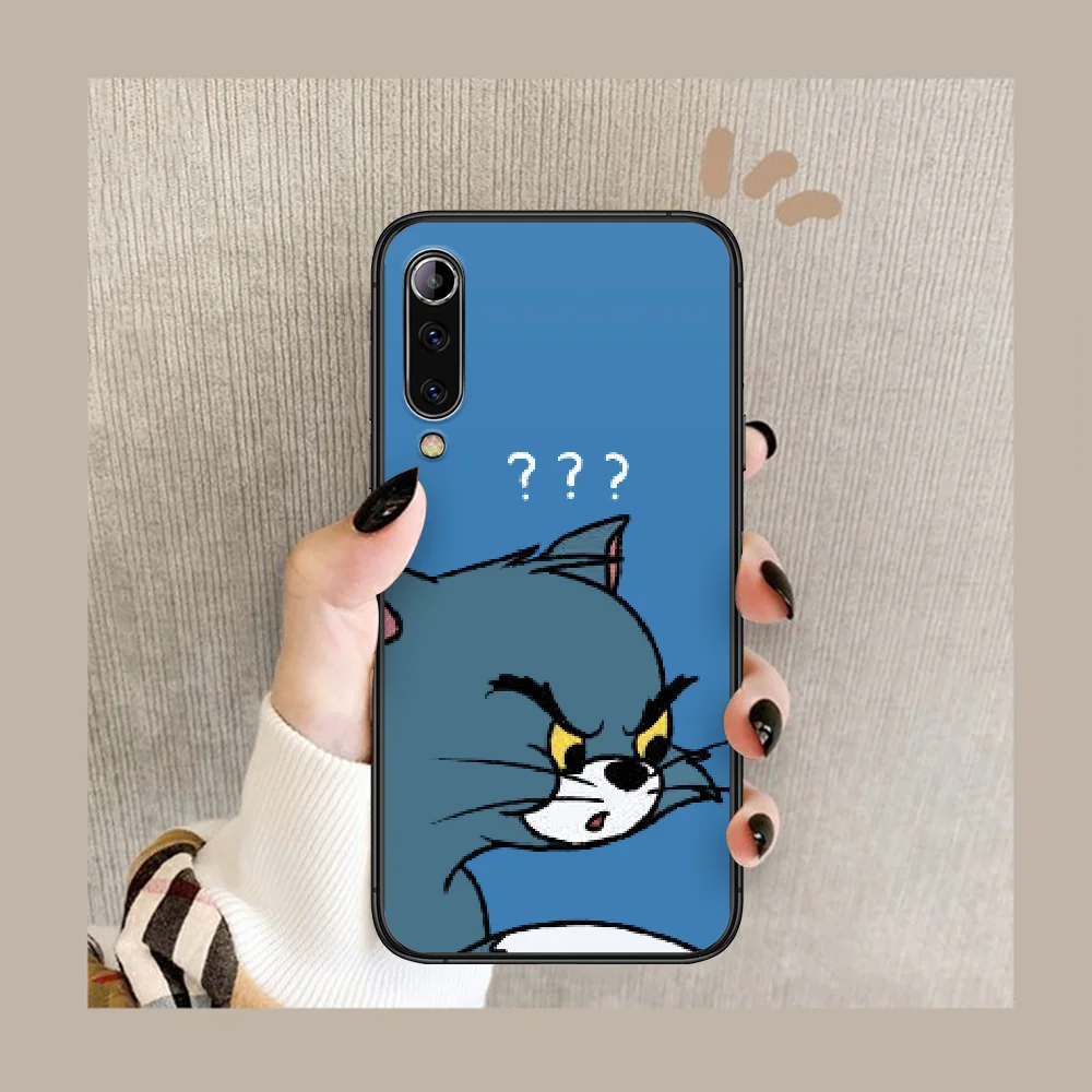 

Tom Cat Jerry Rat Couple Phone case For Xiaomi Mi note 10 A3 9 MAX 3 A2 8 9 Lite Pro ultra black Cover Pretty Etui Tpu Funda