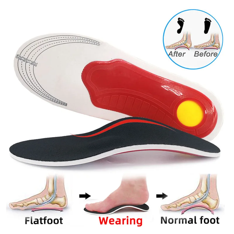 

Orthotic High Arch Support Insoles Gel Pad 3D Arch Support Flat Feet For Women / Men orthopedic Foot pain bunion corrector