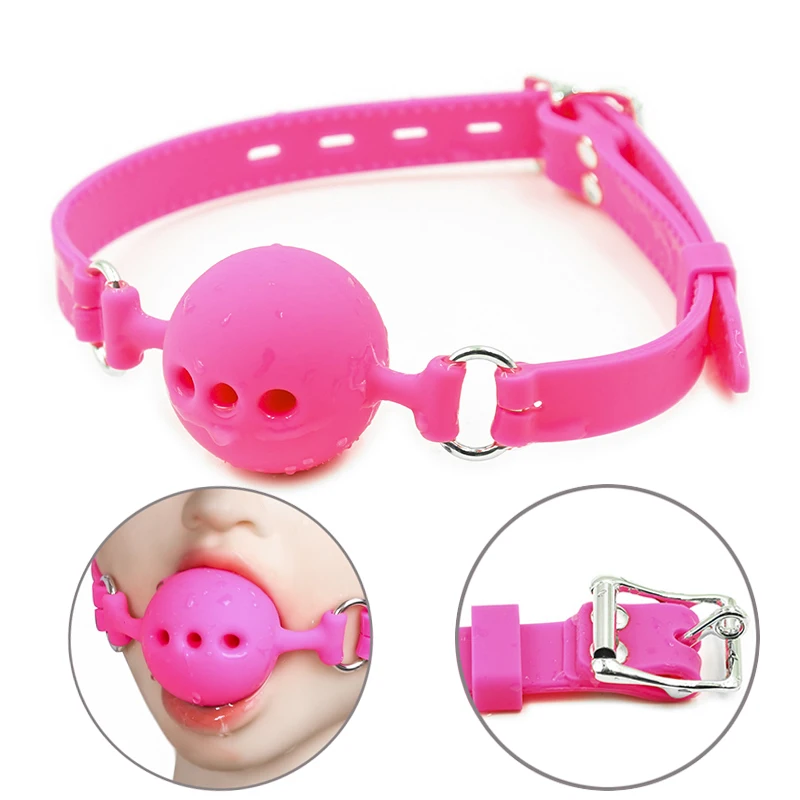 Рот кляп мяч силиконовый рабский для взрослых фаршированный Секс Связывание