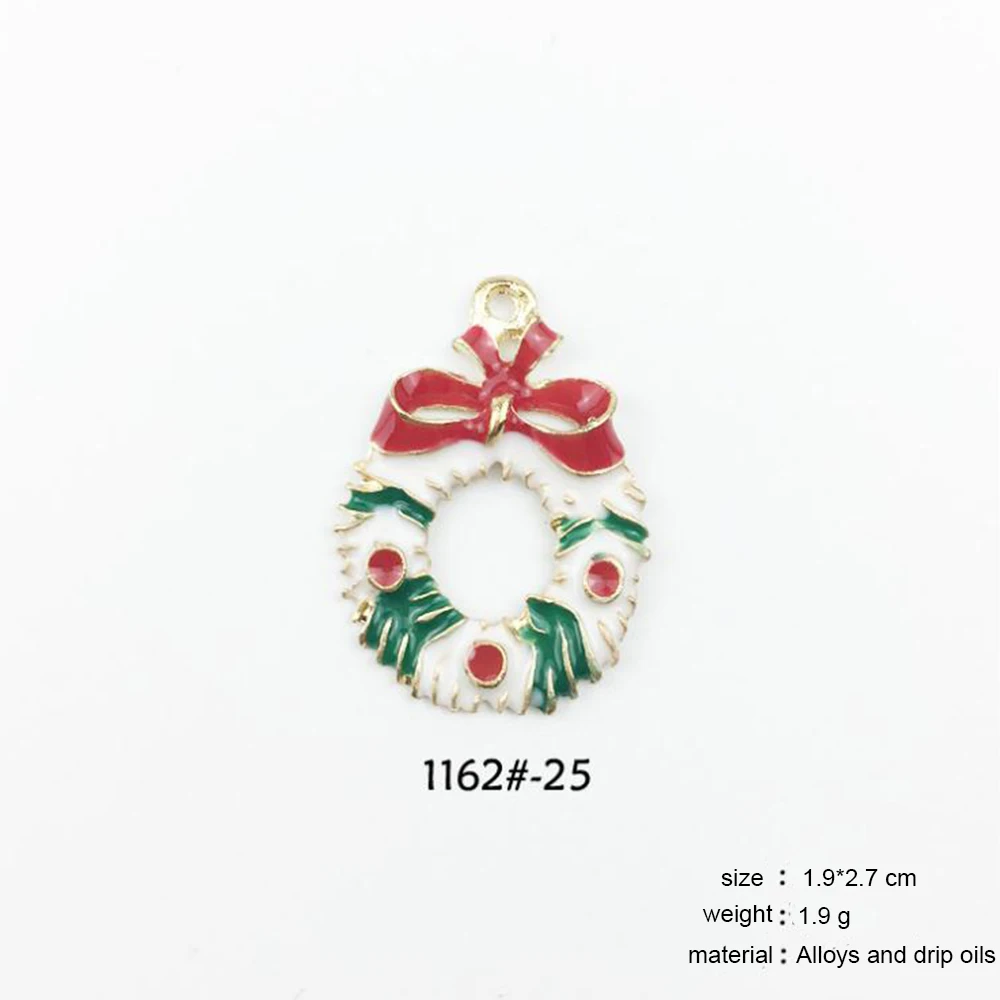 10 шт. креативные рождественские подвесные орнаменты металлические поделки для