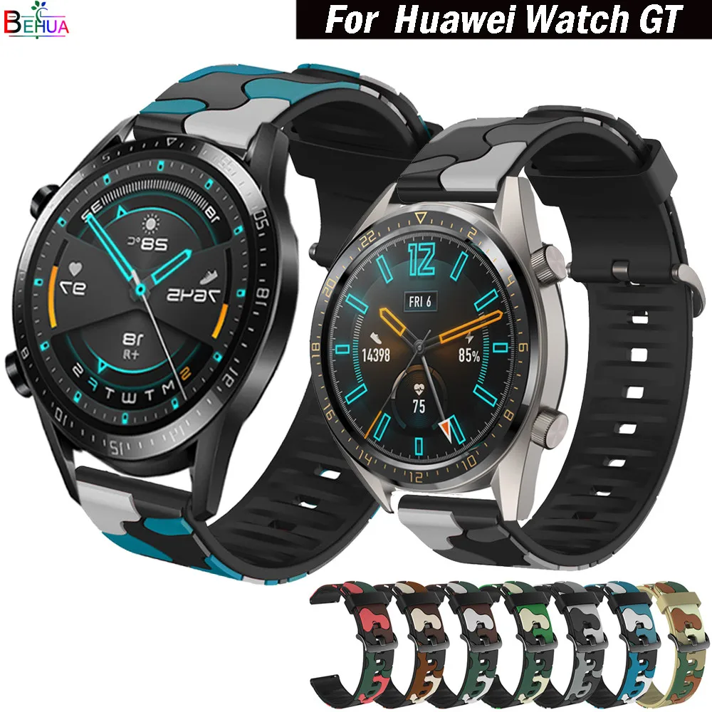 20 / 22mm Sport colorful Silicone watchBand For  Huawei Watch GT 2 46mm / 42mm Strap bracelet For Huawei Watch GT 46mm /42mm new