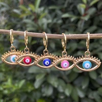 vg 6ym new fashion cute eye earrings multi color lady birthday gift alloy jewelry wholesale direct sales