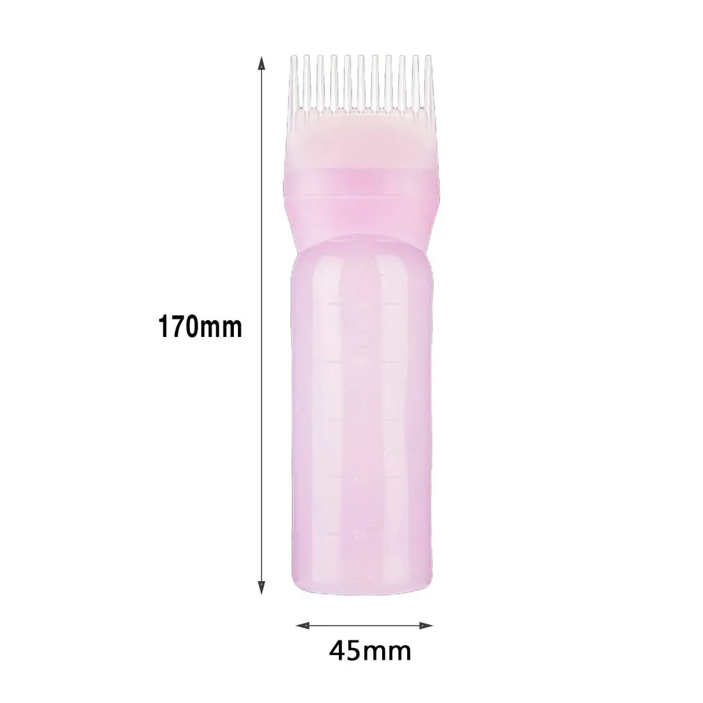 

120ml Hair Dye Bottles Applicator Comb Brush Dispenser Kit Scale Squeeze Bottle Hair Solon Home Coloring Dyeing Use 2018 new