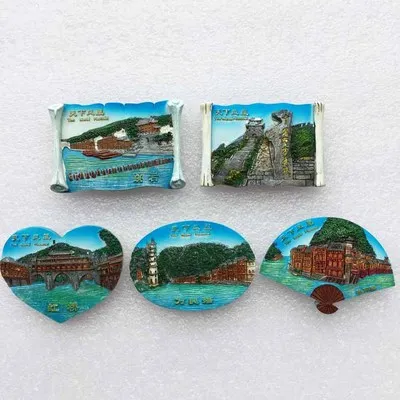Китайские магниты на холодильник Hunan Fenghuang, старинный город, туристический памятный Zhangjiajie Lijiang, магниты для холодильника, наклейка, Декор