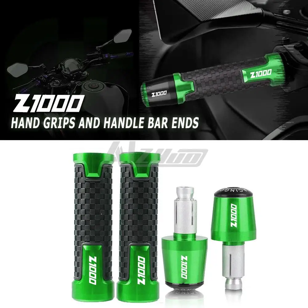 

Motorcycle For KAWASAKI Z1000 Z 1000 Z1000R Z1000SX 2021 2003 2020 2010 11+ 7/8 " 22mm handle grips handlebar Handle Bar End Cap