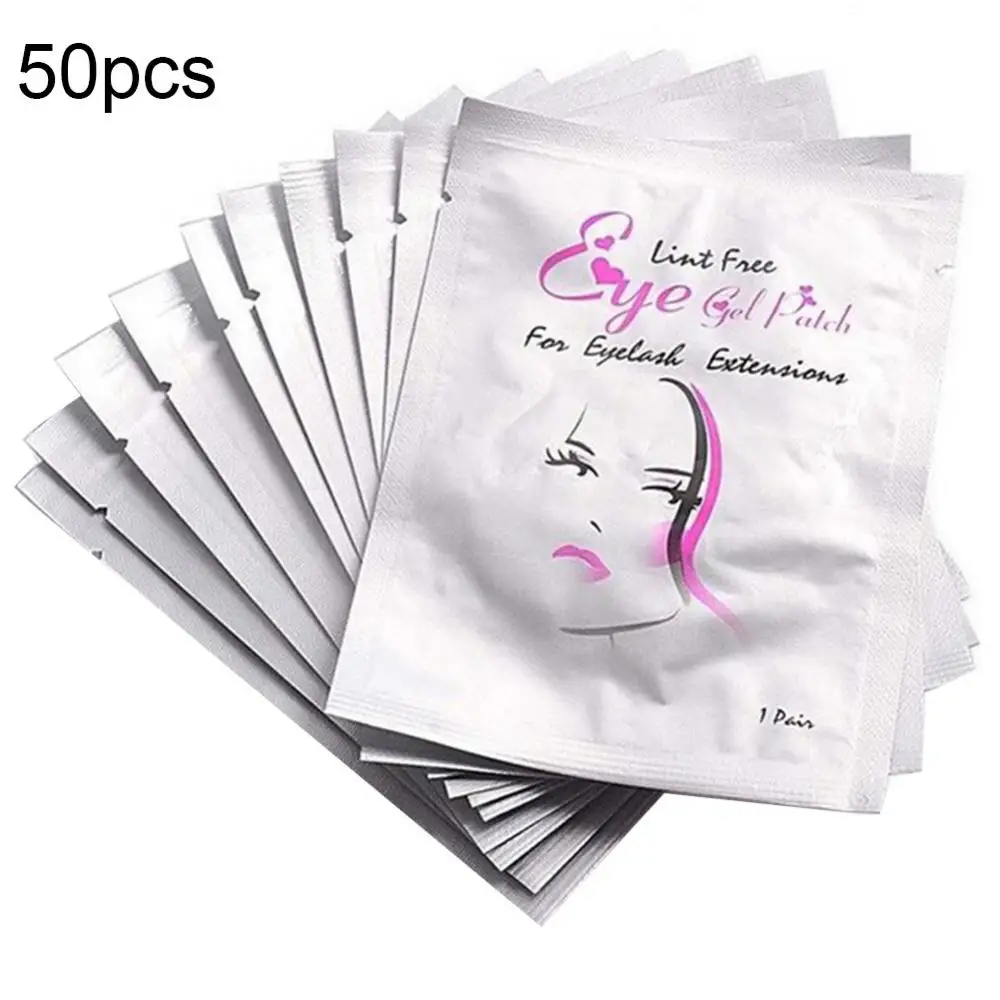 

50% Hot Sale 50Pairs Professional Lint Free Eyelash Extension Pads Eye Patches Beauty Tool