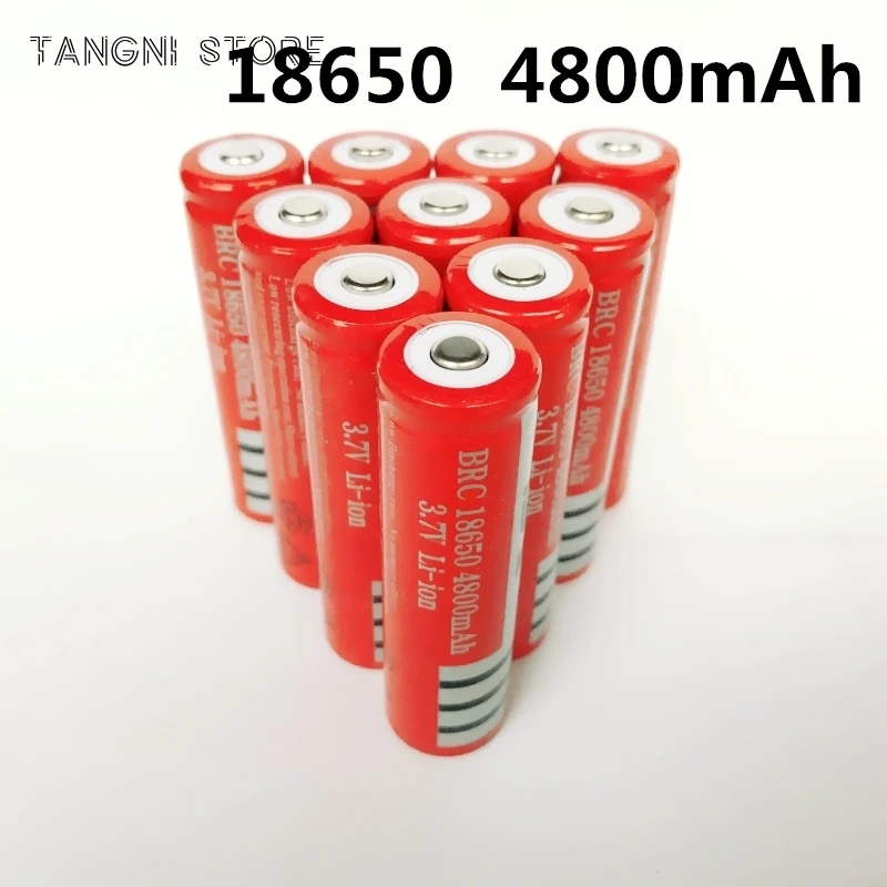 

18650 Battery rechargeable lithium battery 4800mAh 3.7V Li-ion battery for flashlight Torch 18650 Batteries GTL EvreFire