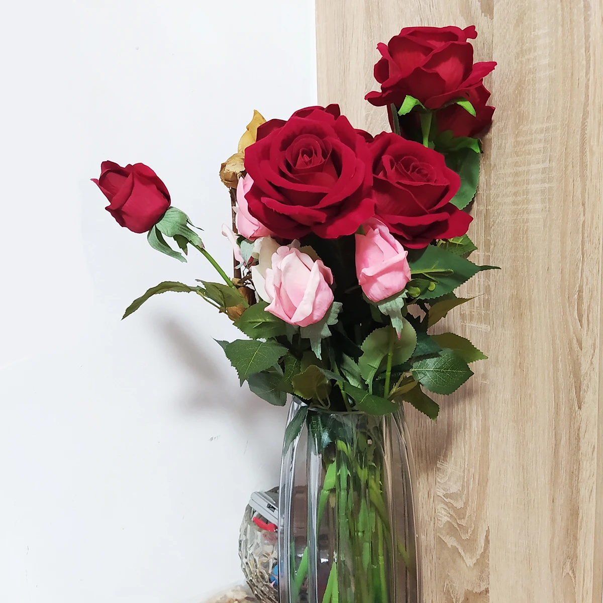 Цветы из шелка бонсай искусственные цветы бархата для свадьбы|Искусственные и