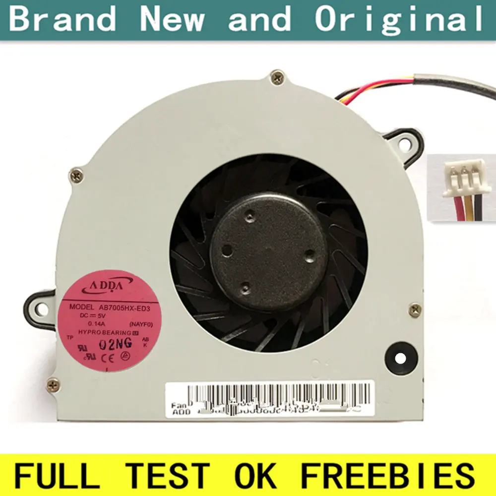 Вентилятор охлаждения процессора для ноутбука ADDA новый вентилятор модели NAWA1 5 в