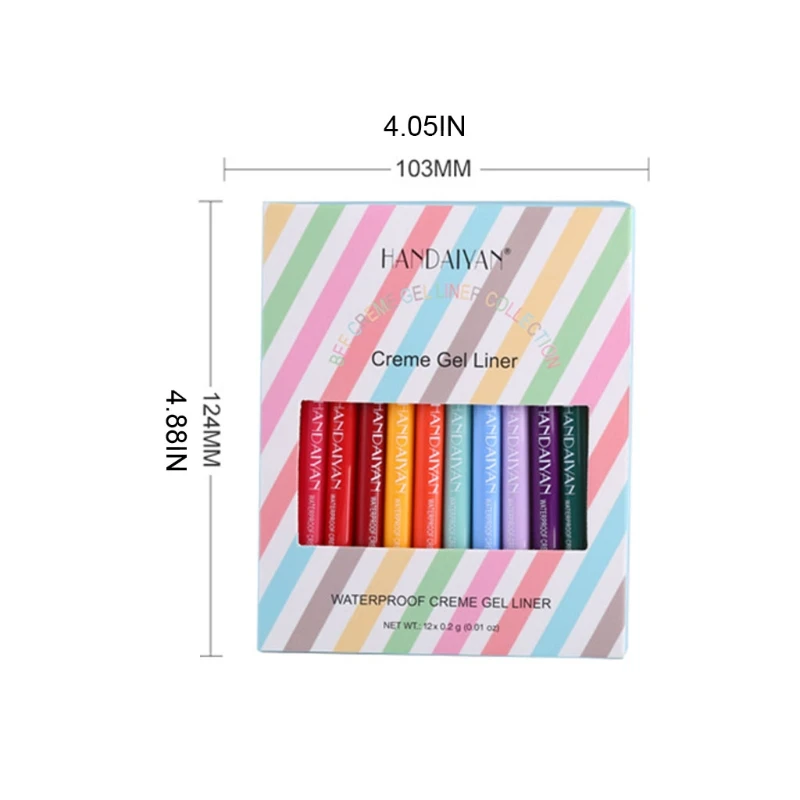 

R3MF 12 Цветов матовый красочная подводка для глаз огромной палитры профессиональных длительный Водонепроницаемый