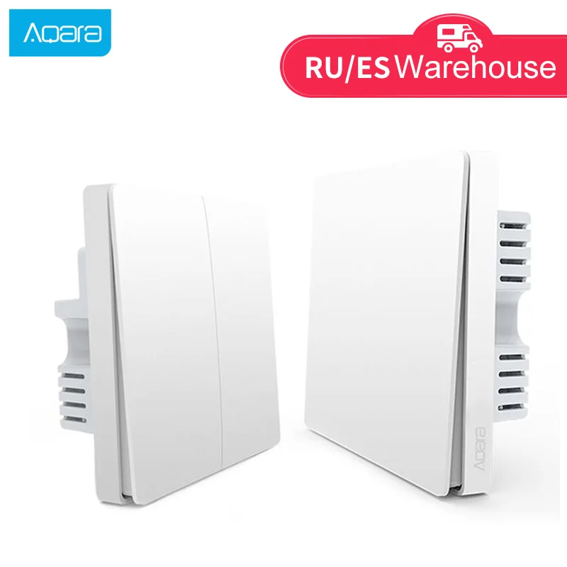 Aqara, умный переключатель, светильник, пульт дистанционного управления, ZiGBee, wifi, беспроводной ключ, настенный переключатель, умный дом, работа для mi jia mi Home APP