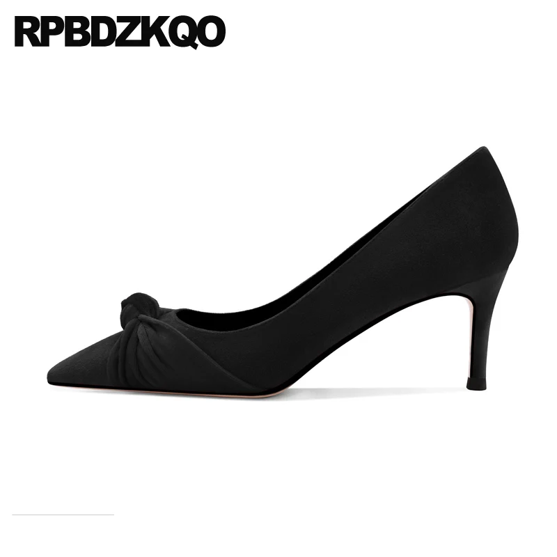 Scarpin Красное вино платье насосы супер высокие каблуки Указательный палец бархат 4