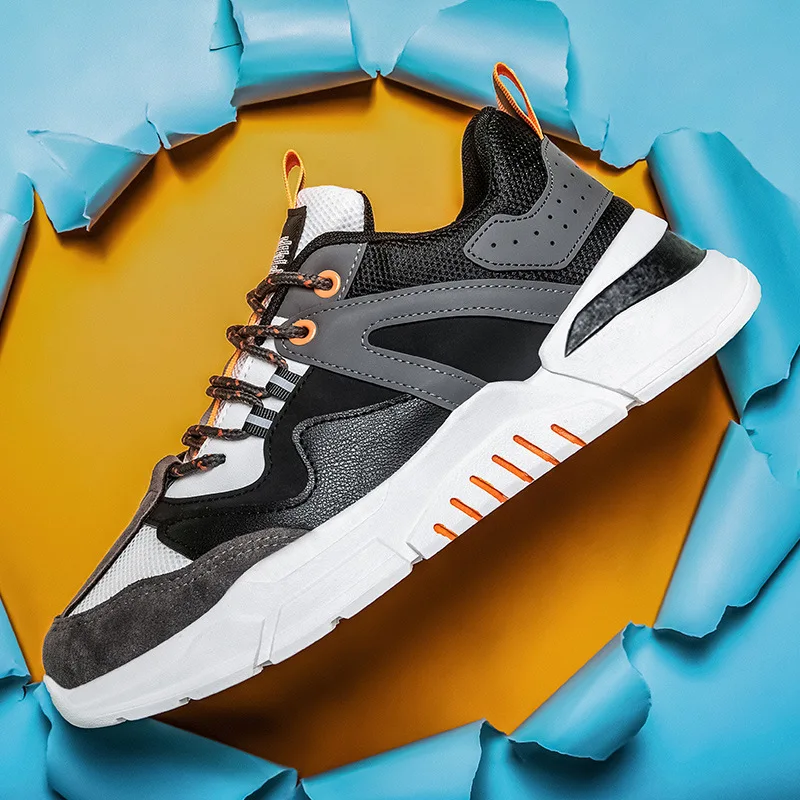 

Fashion trend thick bottom comfortable dad shoes Men's versatile sports shoes running casual shoes in autumn and winter super