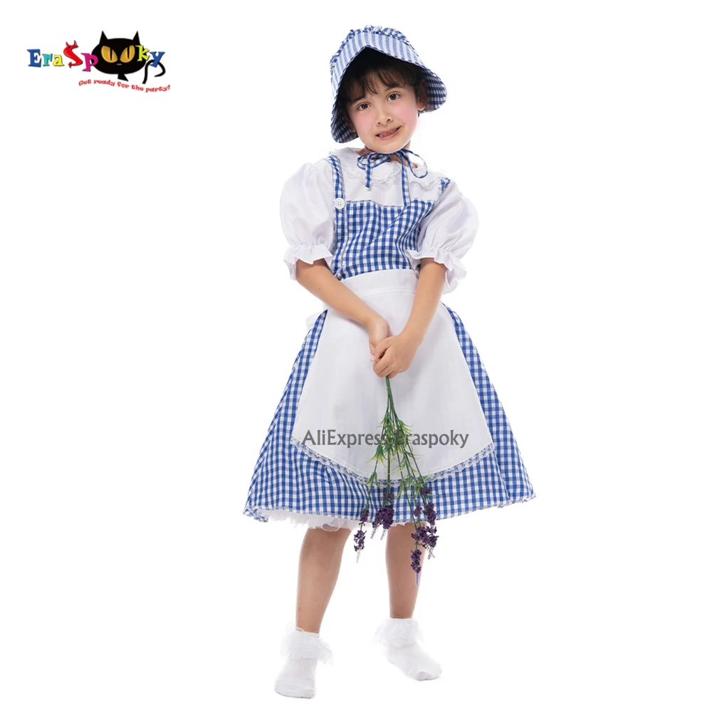 Косплей по мотивам фильма ластика волшебник костюм Дороти платье для девочек