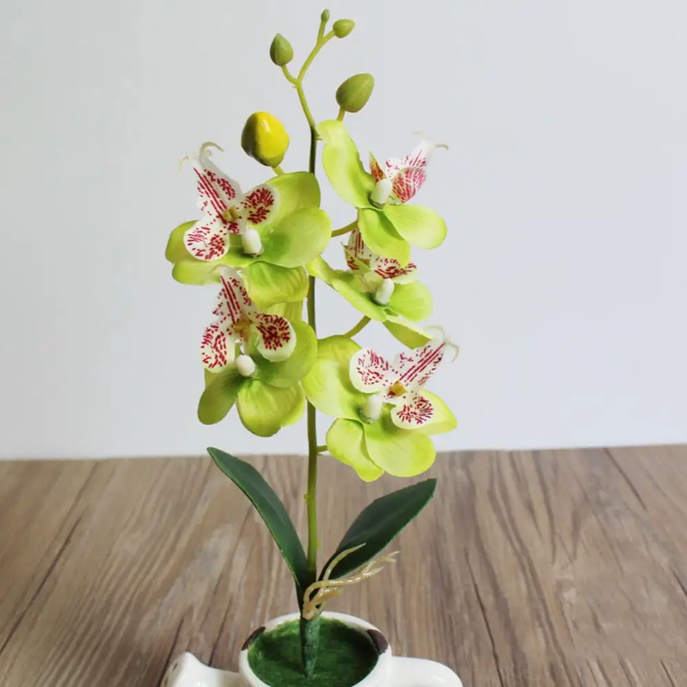 3D искусственная Орхидея, Бабочка Цветы Поддельные моли flor Орхидея цветок для дома свадьба DIY Украшение модный домашний декор Свадьба D