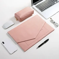 2pcs women men business notebook bag tablet document bag ipad phone digital storage pouch laptop briefcase office accessories