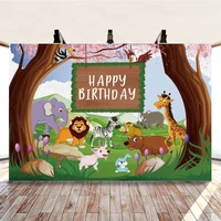 yeele forest wild animal background for baby birthday party photography photocall portrait photographic backdrops photo studio