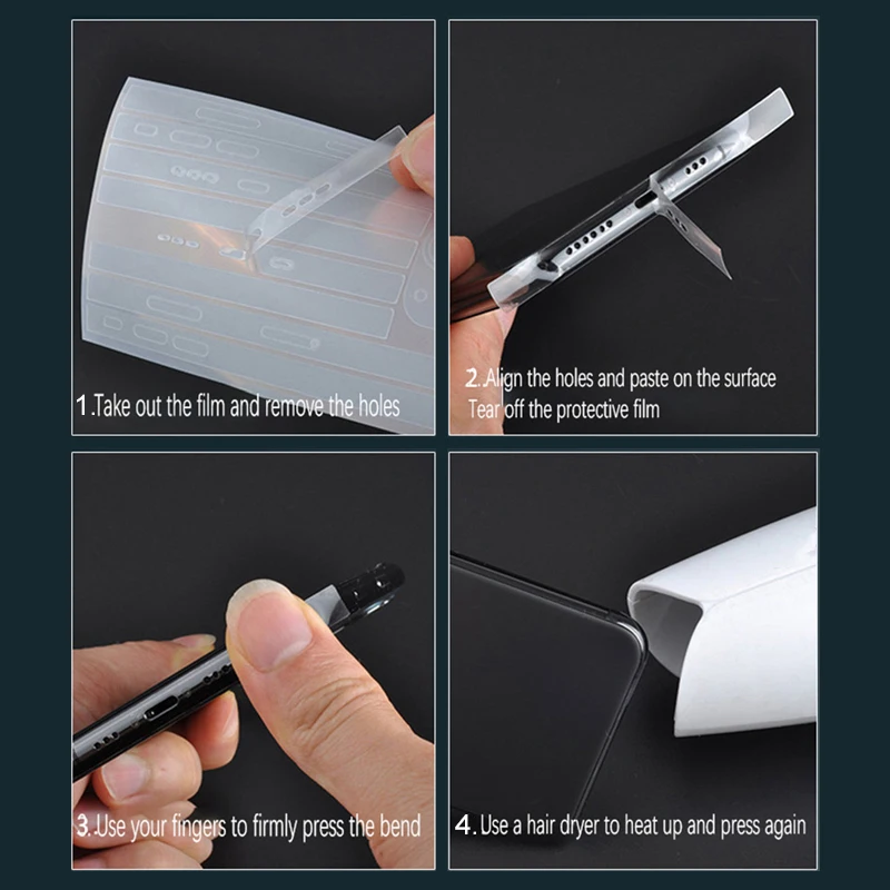 Прозрачная мягкая боковая пленка HD для iPhone 12 Mini Pro Max ультратонкая Гидрогелевая