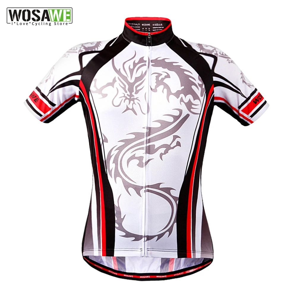 

WOSAWE Dragon Cycling Jersey Short Sleeve Racing Shirt Bicycle MTB Bike Jersey Top Wear Outdoor Sports Clothing Ropa Ciclismo