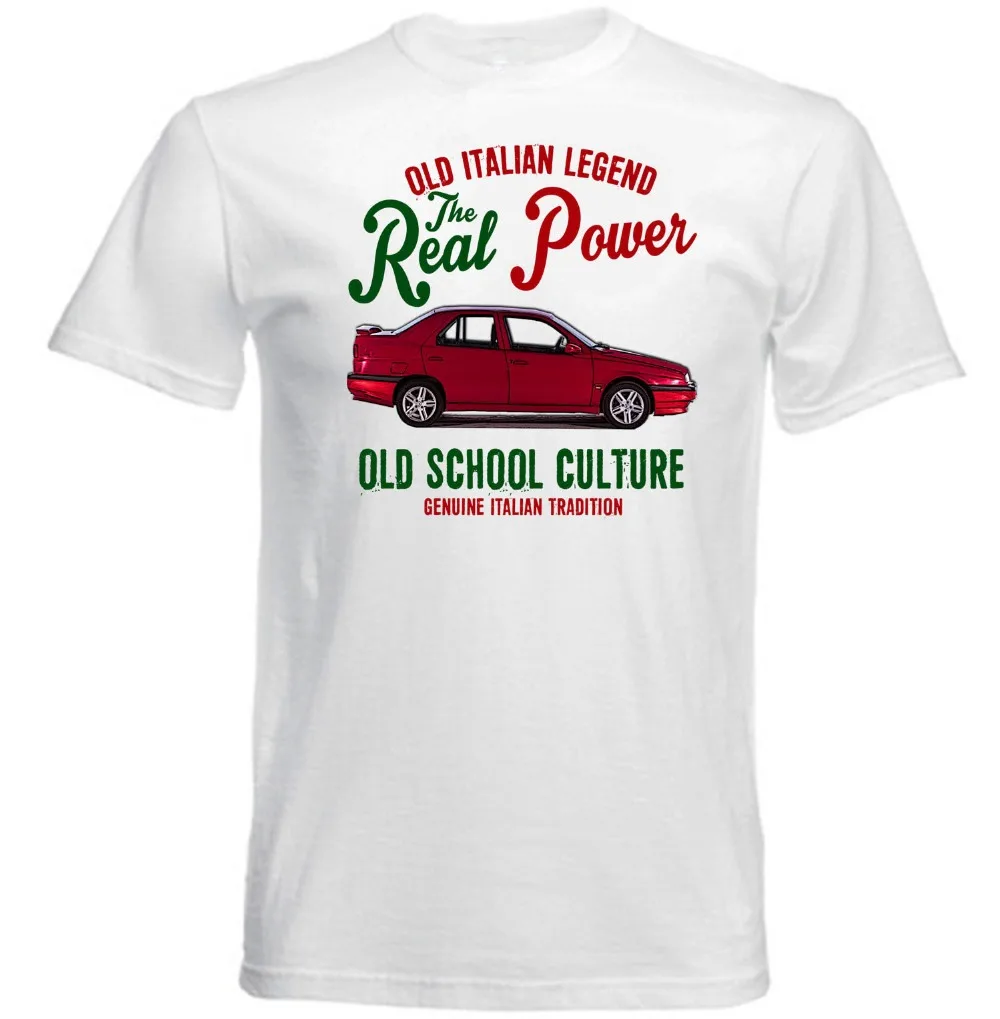 Винтажная итальянская машина Alfa Romeo 155 настоящая сила новая хлопковая