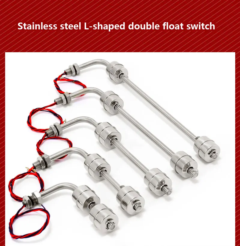 Поплавковый выключатель из нержавеющей стали типа L с боковым креплением датчик