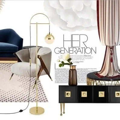 

Postmodern Nordic style ball study adornment art designer example room sitting room bedroom floor lamp