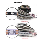 Светодиодная ленсветильник WS2812B WS2815 с умным пикселем; Индивидуально Адресуемая Светодиодная лента; Фотолампа 0,5 м1 м2 м3 м4 м5 м; 5 в постоянного тока 12 В