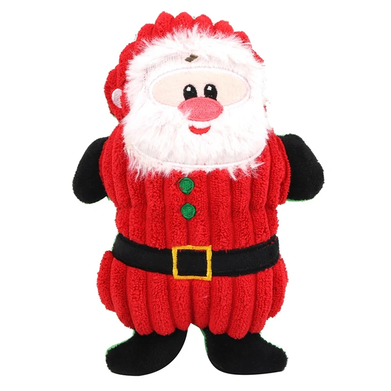 

Christmas Pet Plush Interactive Toy Dog Squeaky Toys For Medium Large Dogs Pet Toy Set Included Ginger Man Reindeer Santa Claus