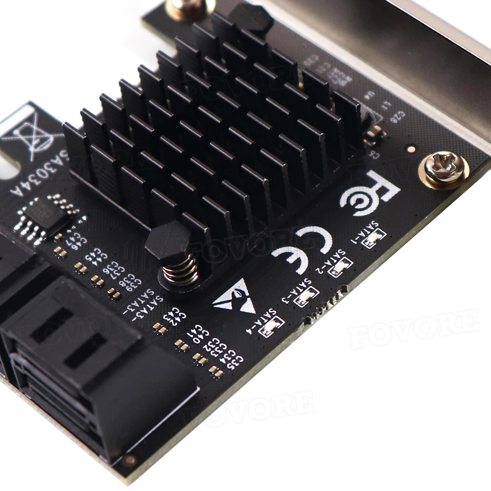 PCI e на 4 порта SATA 3 III 0 6 Гбит/с адаптер SSD PCIe PCI-e x1 плата контроллера расширения