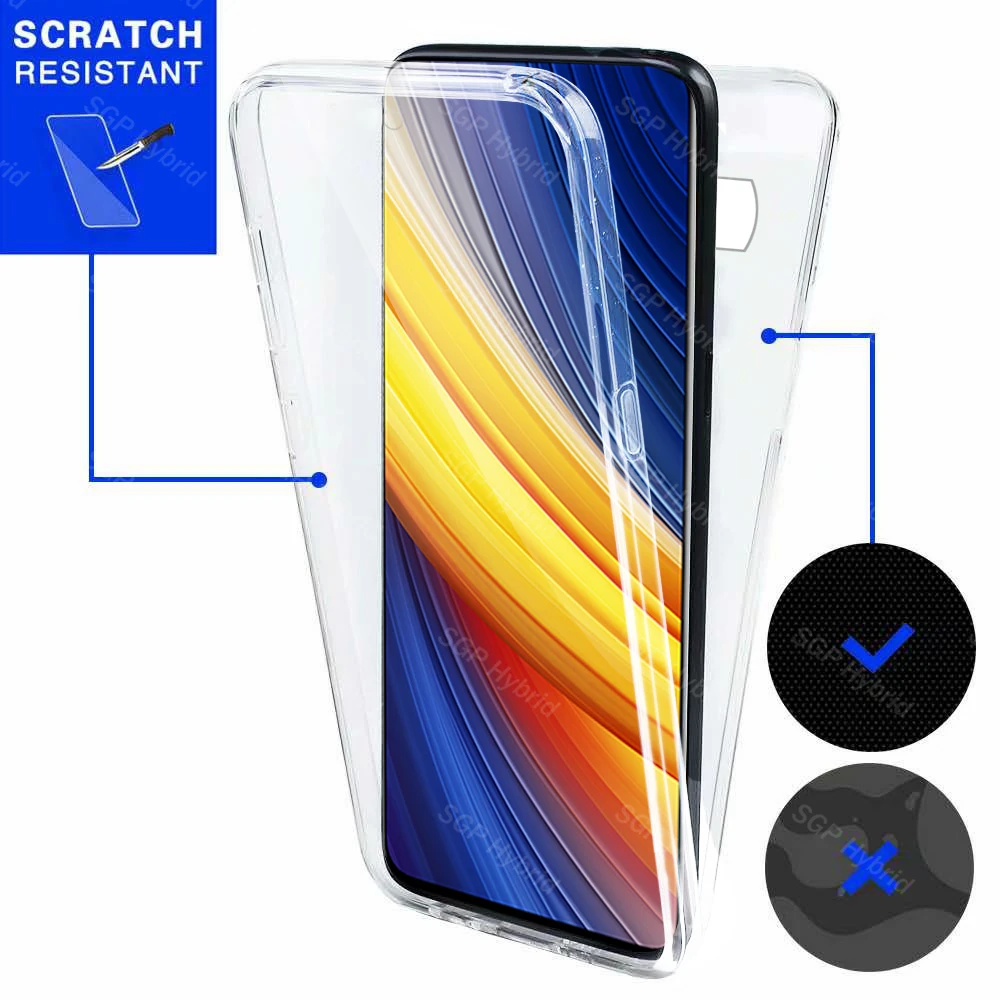 360° transparent protective case for xiaomi poco x3 pro 3x x3pro pocox3 pocophone poxo poko x 3 pro silicone phone cover coque free global shippi