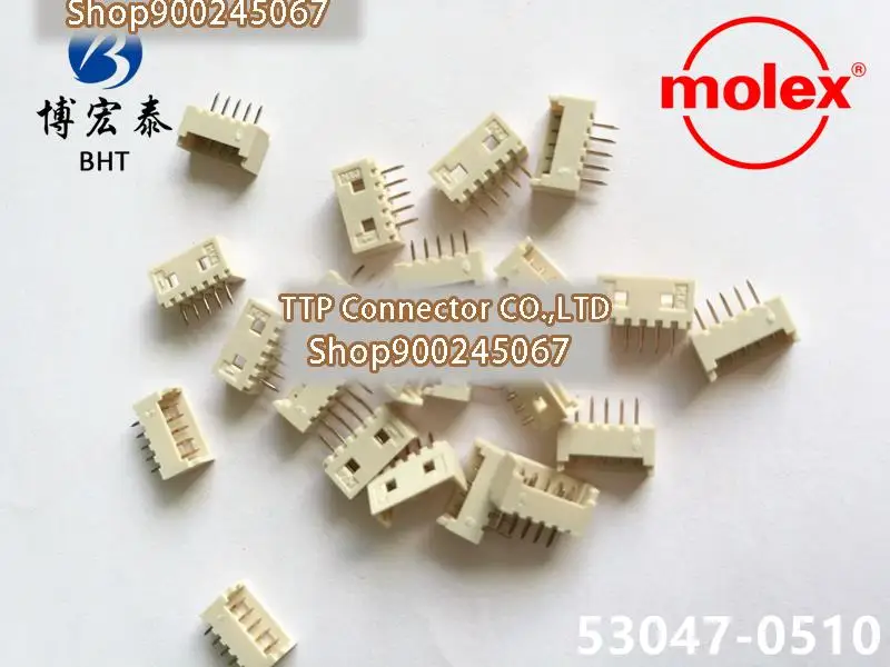 

4000 шт./лот коннектор 53047-0510 530470510 100% мм 5pin Новый и оригинальный