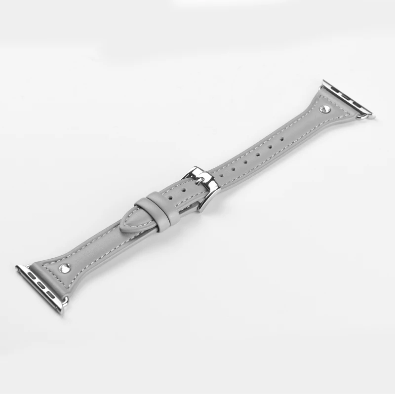 Ремешок Hoco для часов Apple watch series 6 5 4 3 2 браслет из натуральной кожи с бриллиантами