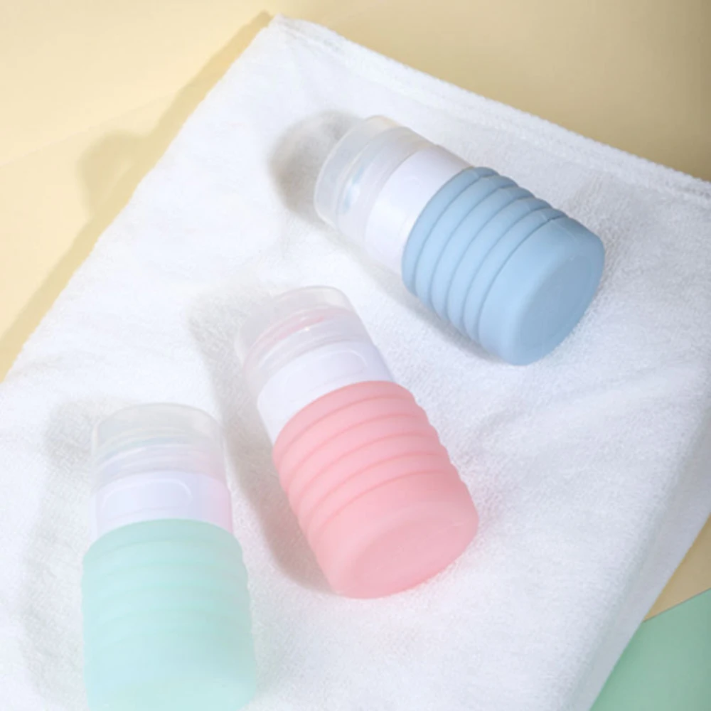 Выдвижная силиконовая многоразовая бутылка портативная дорожная складная для