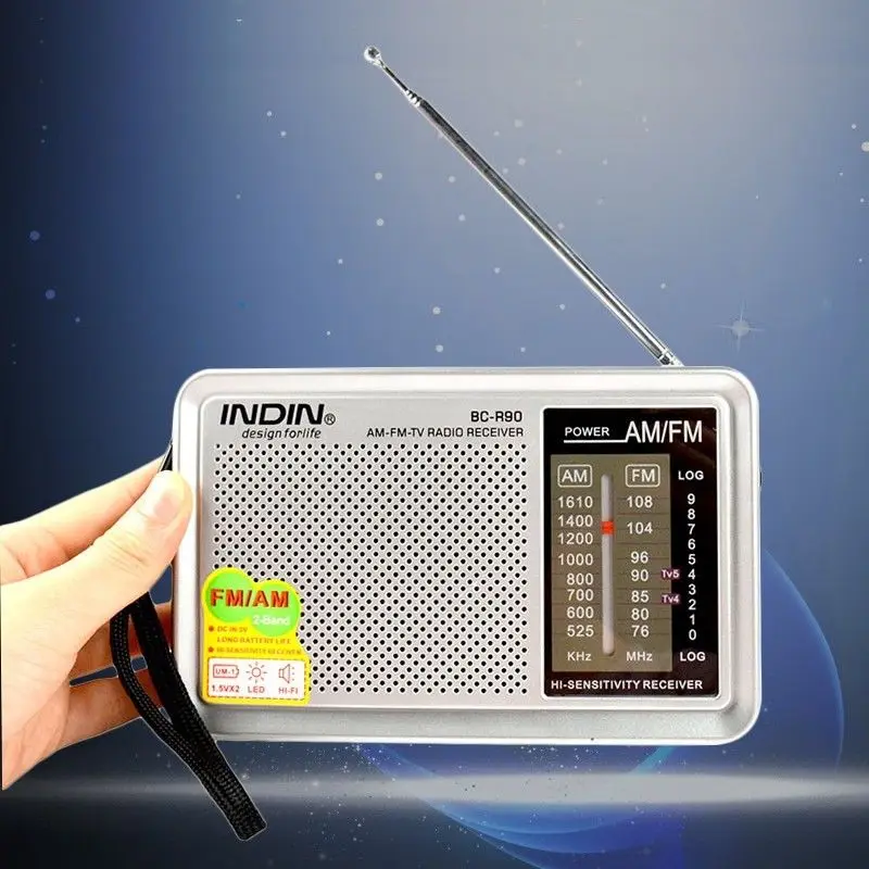 Портативный AM FM радио Ретро винтажный встроенный динамик Карманный многоцелевой коротковолновой приемник R90 для пожилых людей высокого качества Radyo