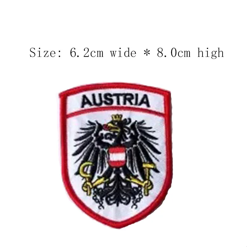 Нашивка с вышивкой национальным гербом австрийского орла бесплатная доставка